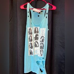 Medium torn print tunic #160